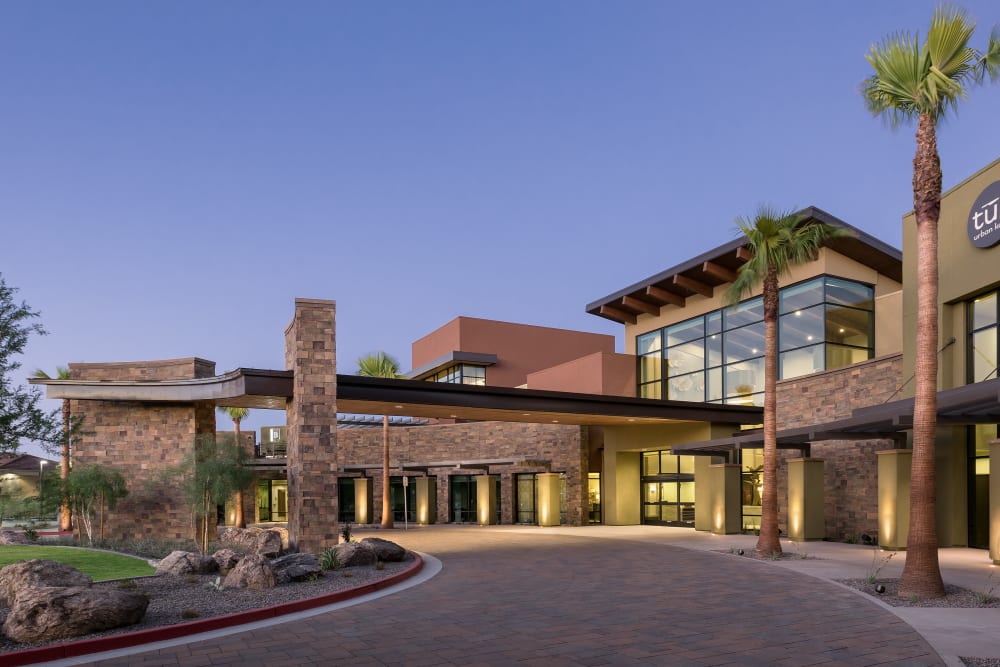 Front entrance at Clearwater Ahwatukee in Phoenix, Arizona