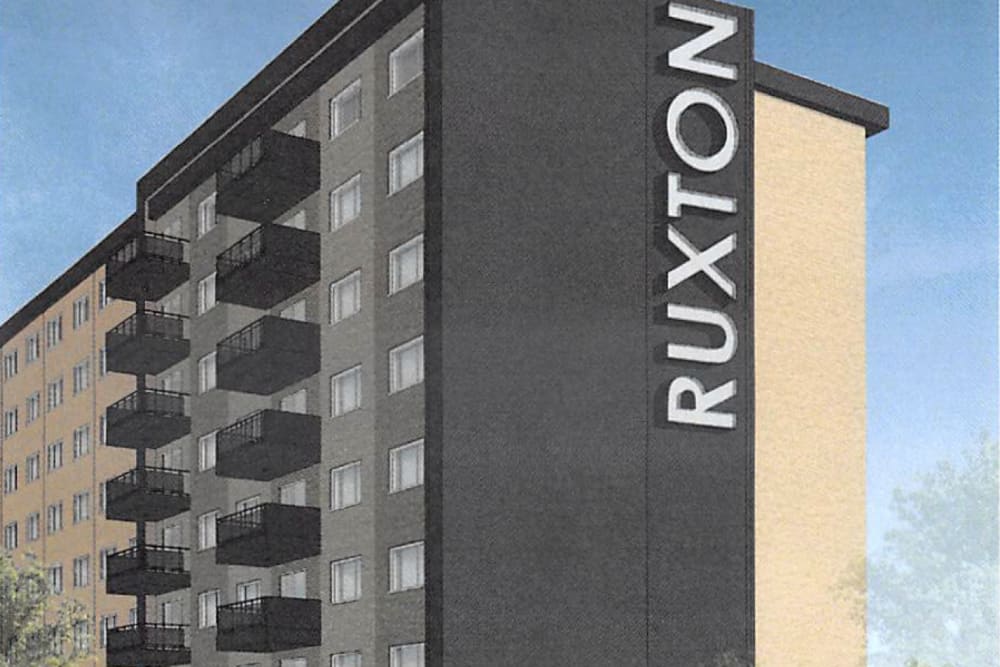 Coming Soon! Updated Building Exterior at Ruxton Towers in Towson, Maryland