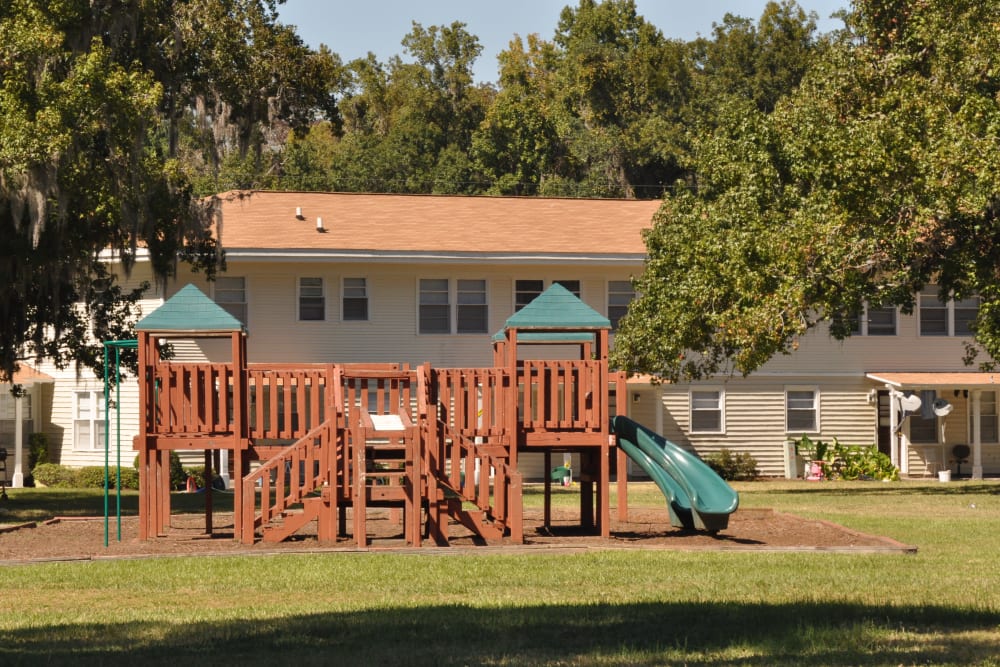 Children's playground at St. Johns Landing Apartments in Green Cove Springs, Florida