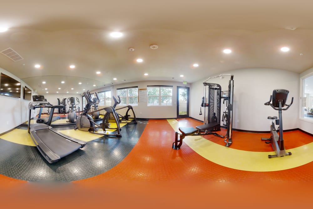 Fitness center at Fields on 15th Apartment Homes in Longmont, Colorado