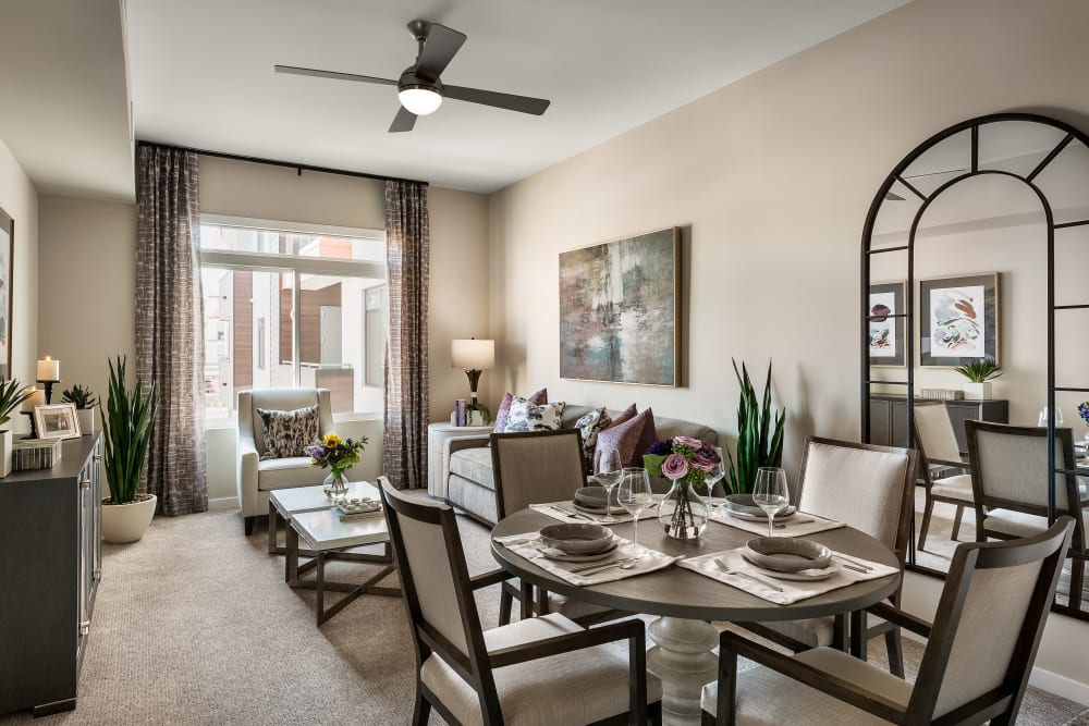 Standard Dining/Living Area in Unit at Clearwater Mayo Blvd in Phoenix, Arizona