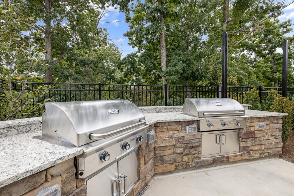exterior grilling station in daytime