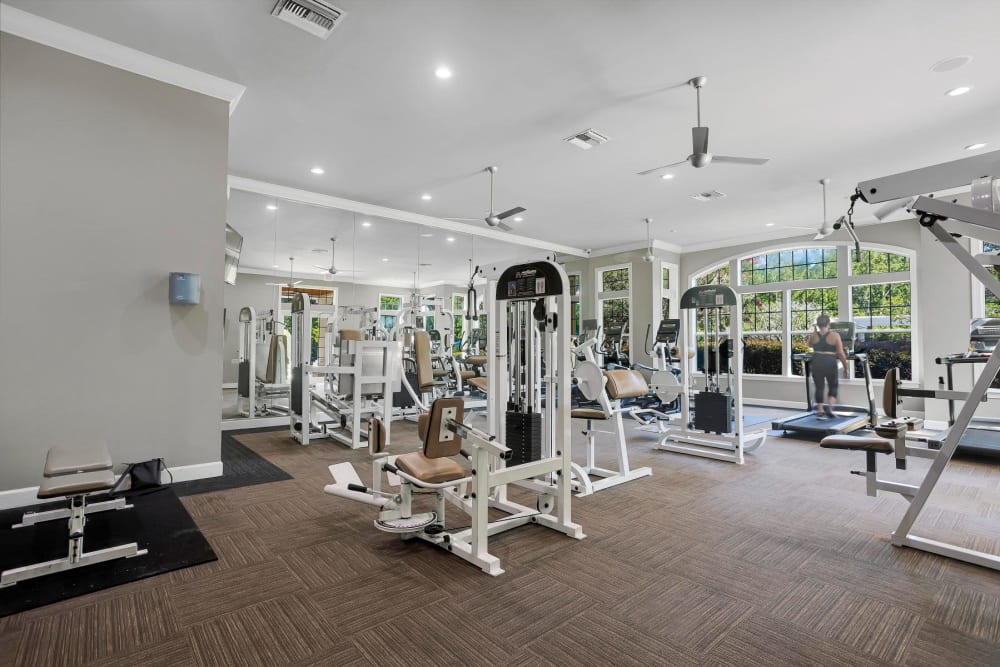 Fitness center for residents at Courtney Isles in Yulee, Florida