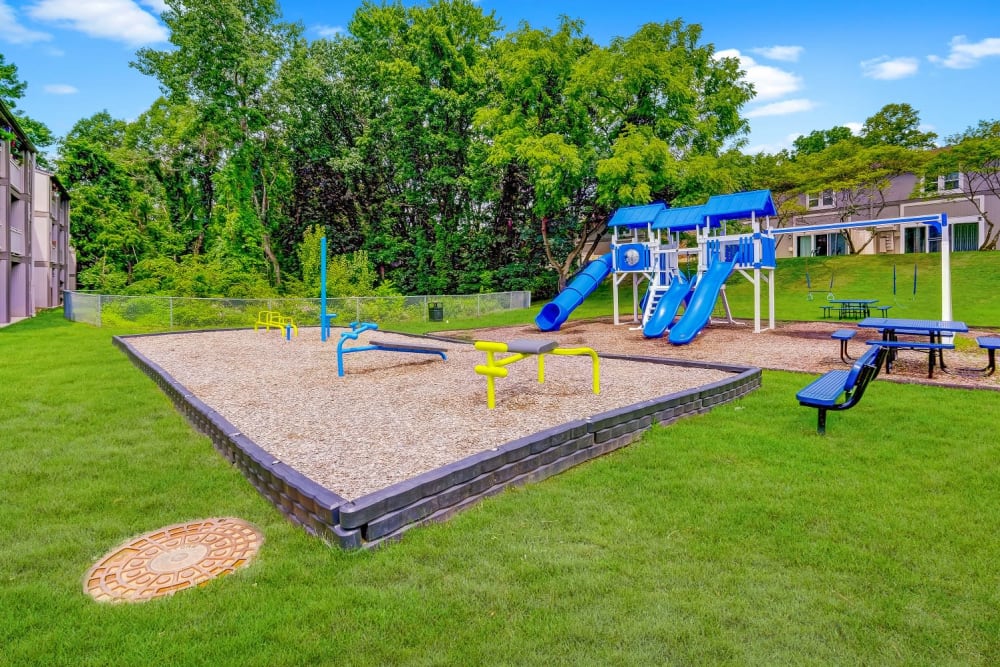 Outdoor playground at Nineteen North Apartments in Pittsburgh, Pennsylvania