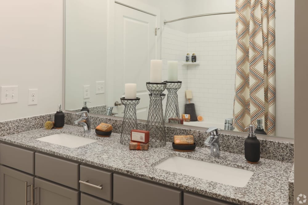 Model bathroom at NorthPointe in Greenville, South Carolina