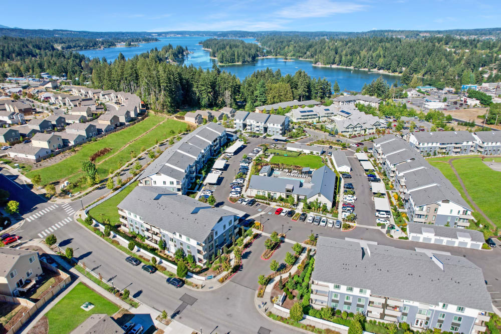 Aerial View of Property Ambrose in Bremerton, Washington