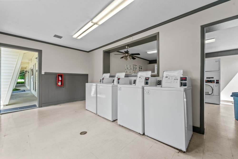 Laundry facilities at The Hudson in Fayetteville, North Carolina