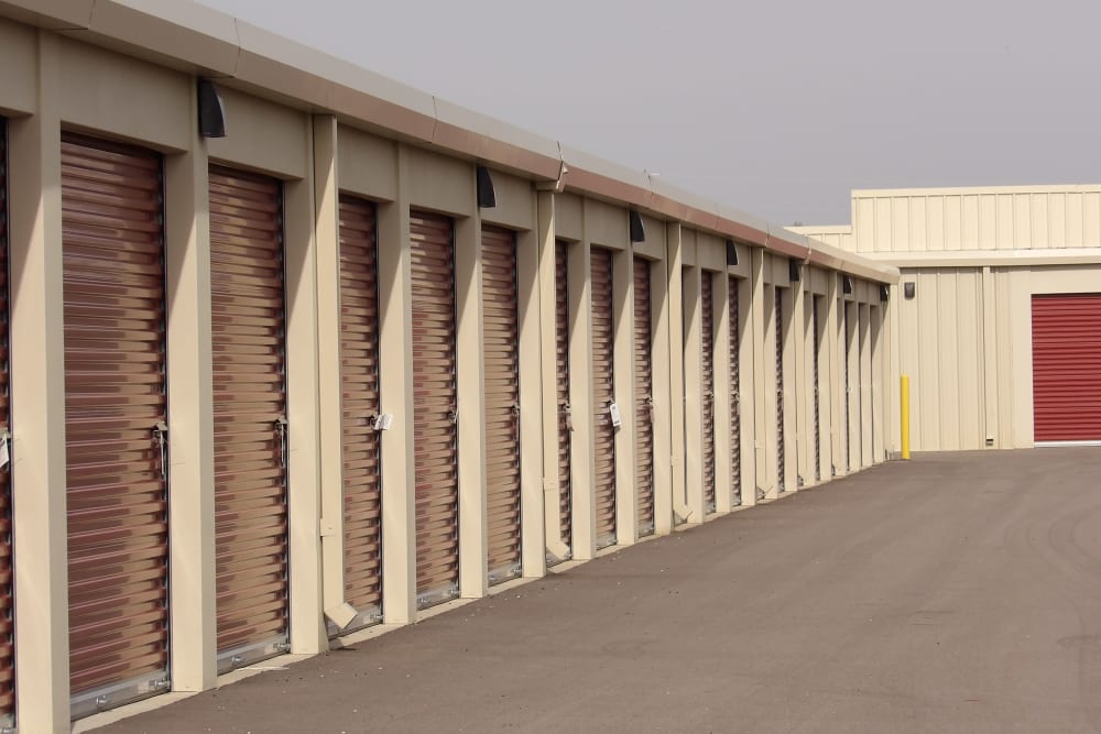 Ground level storage units at Signature Self Storage in Brownsburg, Indiana