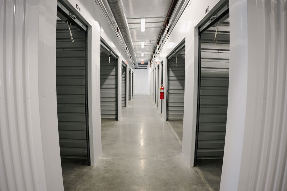 Interior storage units at Signature Self Storage in Indianapolis, Indiana