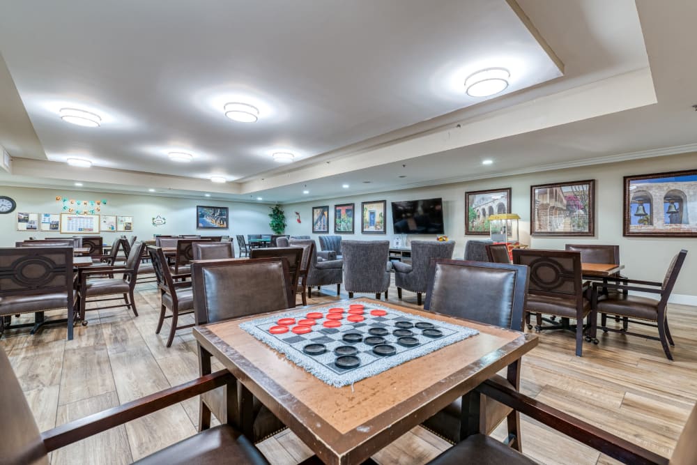 Common area at  Pacifica Senior Living Santa Clarita in Newhall, California