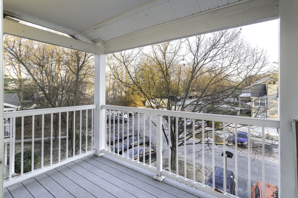 View from an apartment balcony at Windsor Park in Woodbridge, Virginia