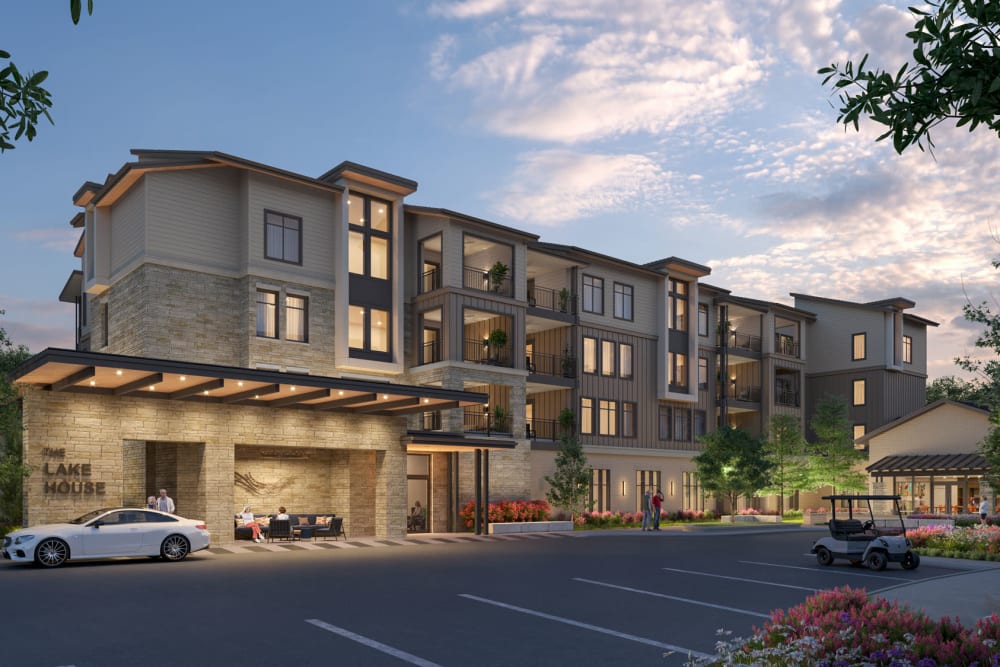 Exterior of Touchmark at Emerald Lake in McKinney, Texas
