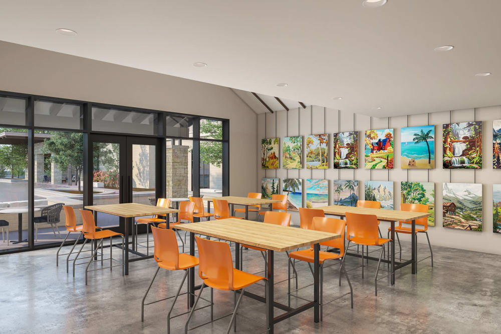 Craft room of Touchmark at Emerald Lake in McKinney, Texas