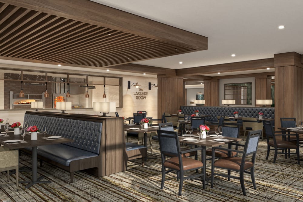 Restaurant of Touchmark at Emerald Lake in McKinney, Texas