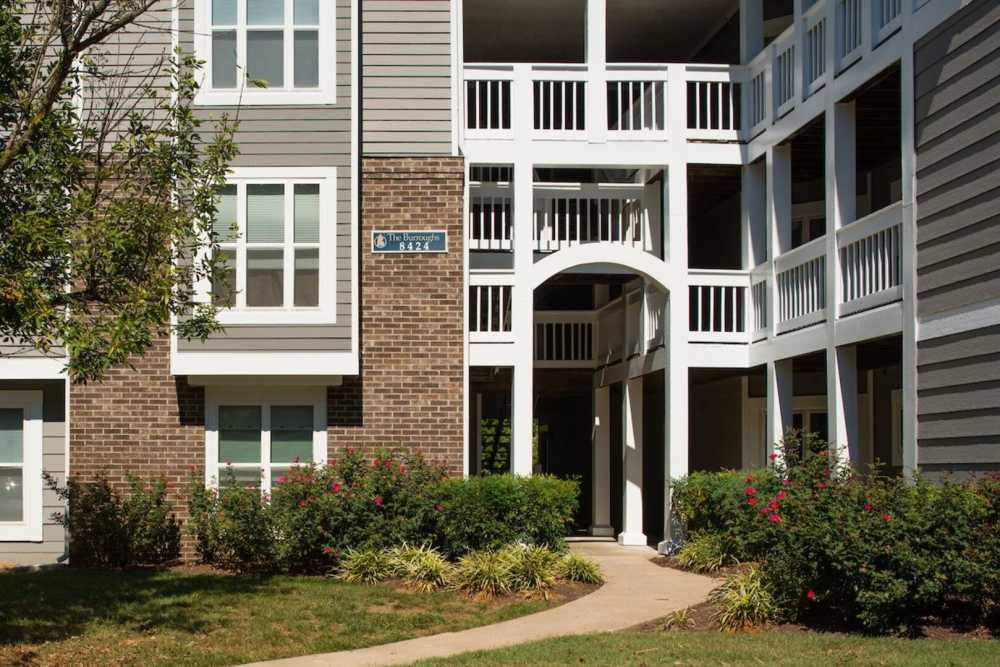Lots of walking path around the community at The Elms at Falls Run in Ellicott City, Maryland 