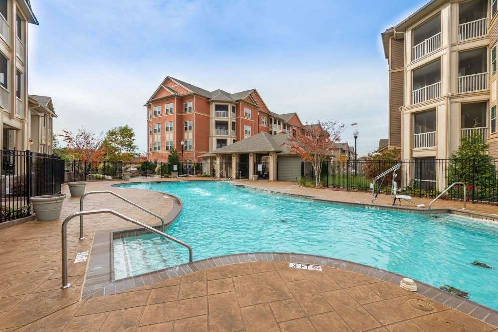 Swimming pool with resort style at The Elms at Odenton in Odenton, Maryland