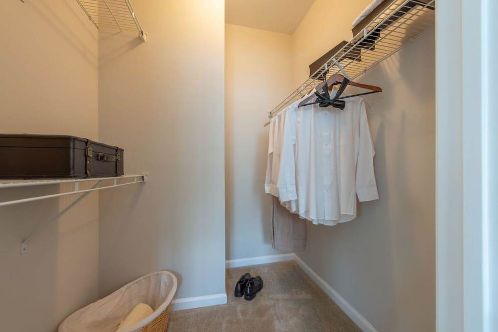 Large closet at The Elms at Stoney Run Village in Hanover, Maryland