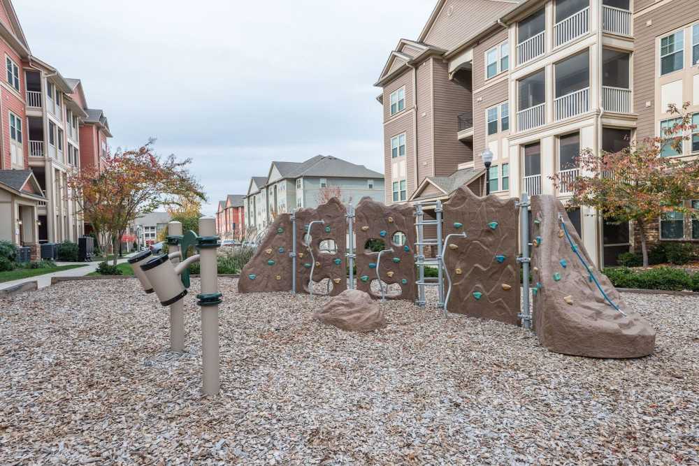 Kids playing area with climbing Wall at The Elms at Odenton in Odenton, Maryland