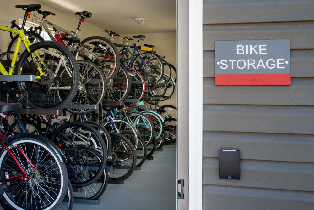 Bike parking space at The Elms at Shannon's Glen in Jessup, Maryland