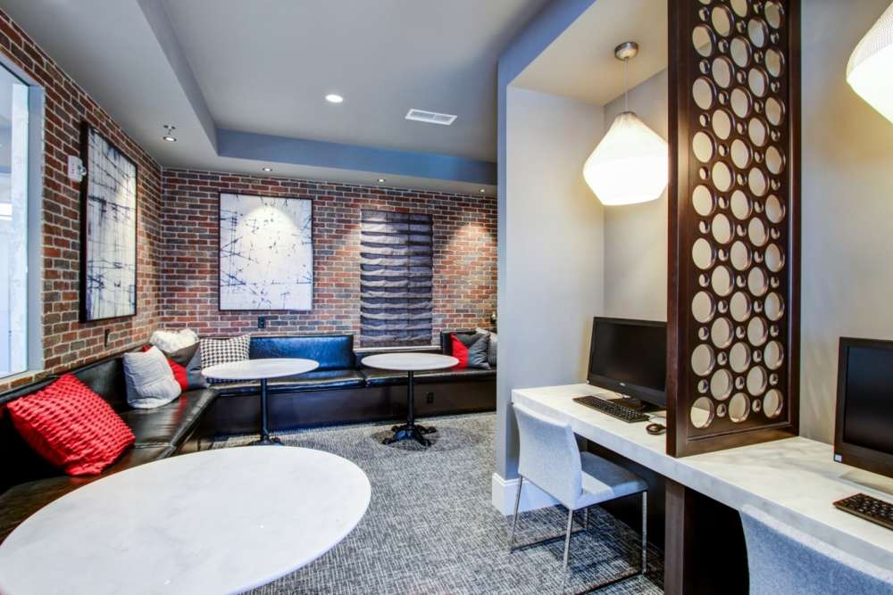 Community cyber cafe at The Elms at Shannon's Glen in Jessup, Maryland