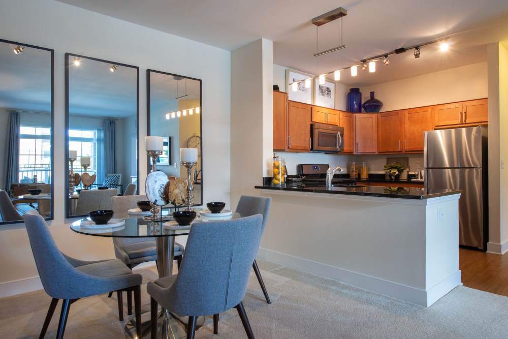 Dining space at The Elms at Shannon's Glen in Jessup, Maryland