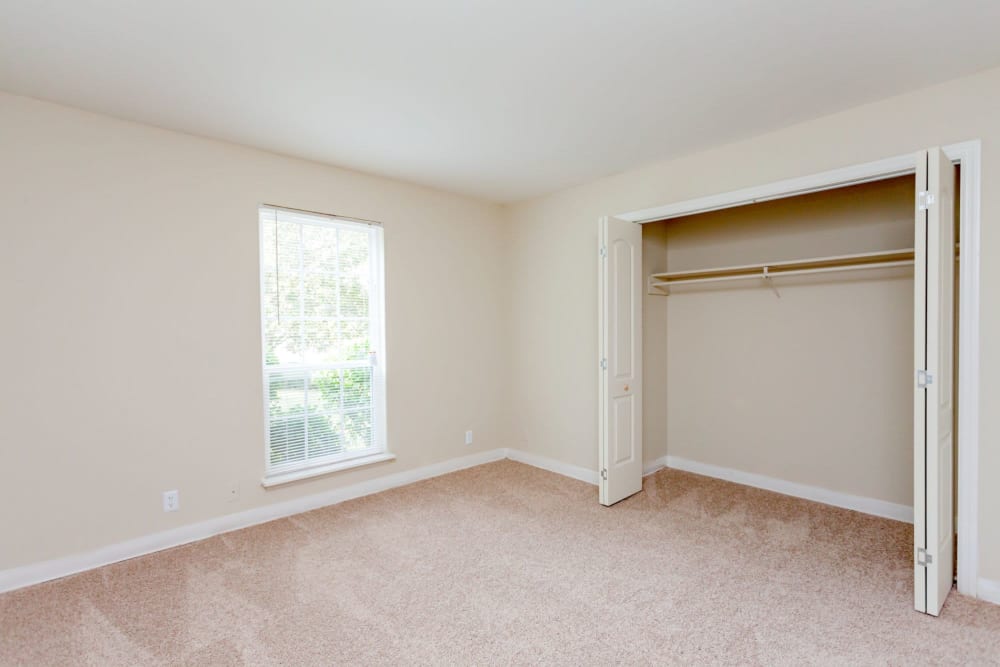 Bedroom with closet at Southwood Apartments in Nashville, Tennessee