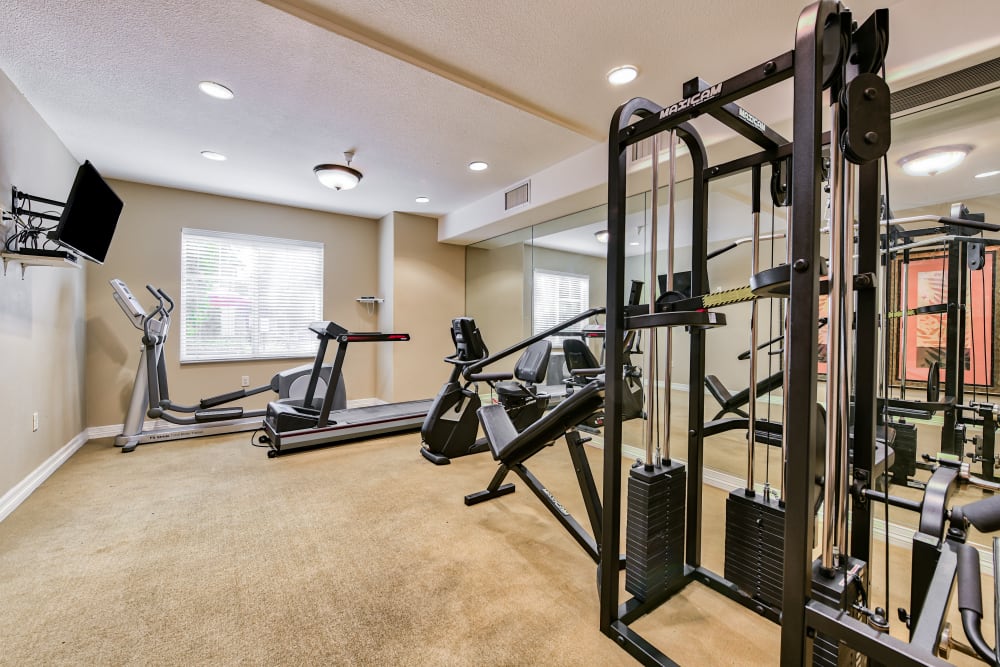 Fitness center at Windsor Court & Stratford Place in Westminster, California