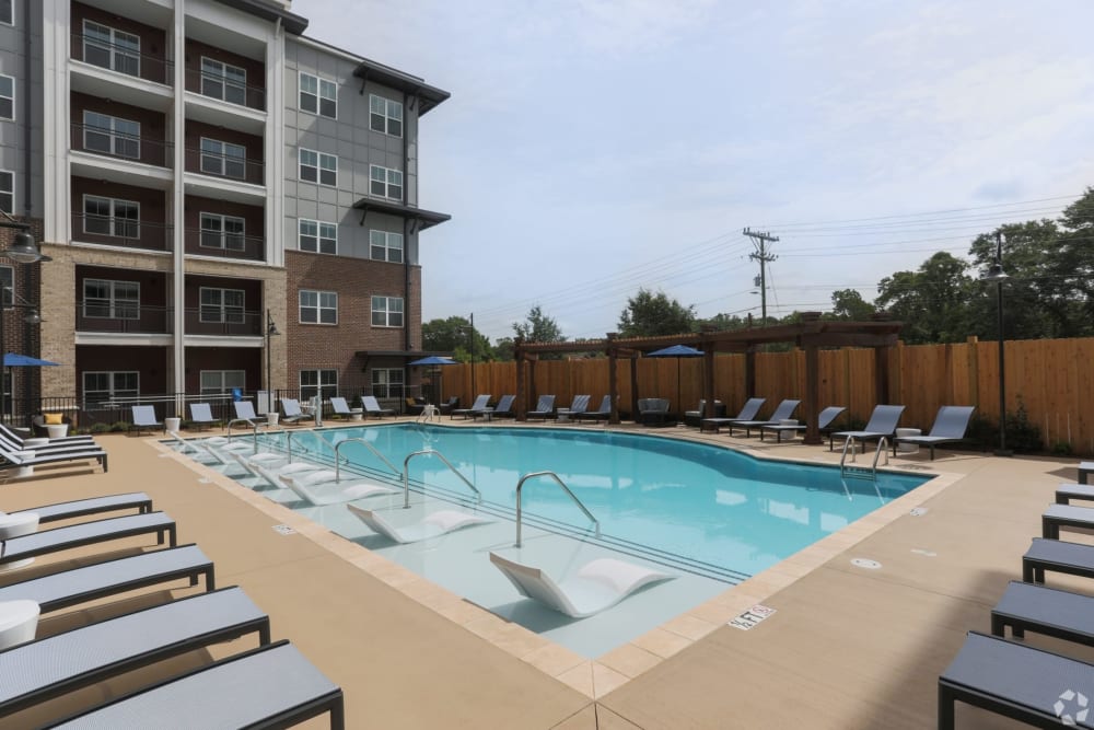 Resort-style pool at NorthPointe in Greenville, South Carolina