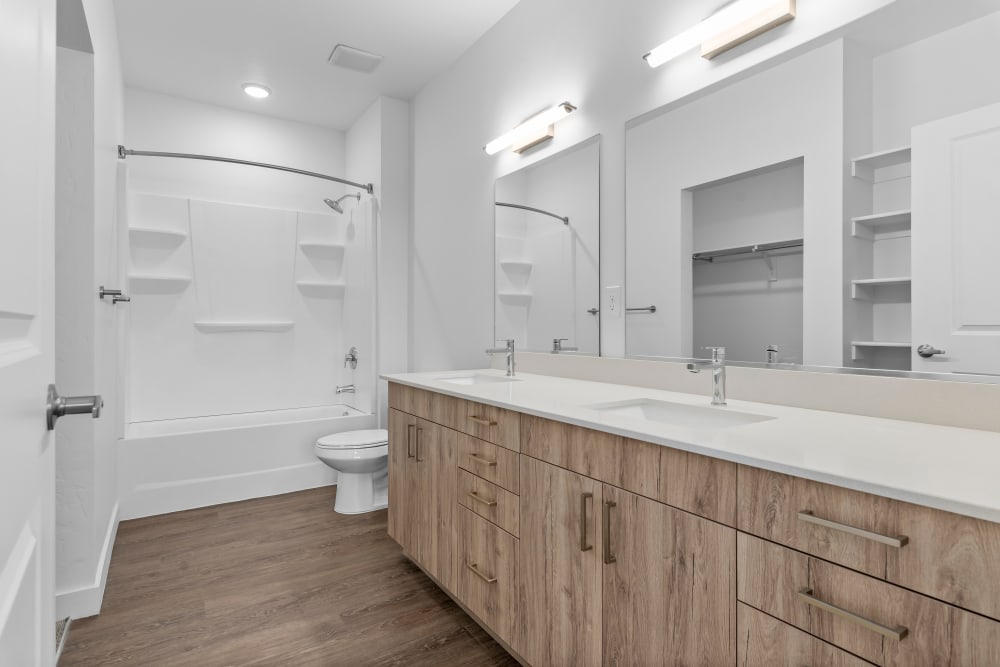 Spacious Bathroom at The Kelton Apartments in ,UT