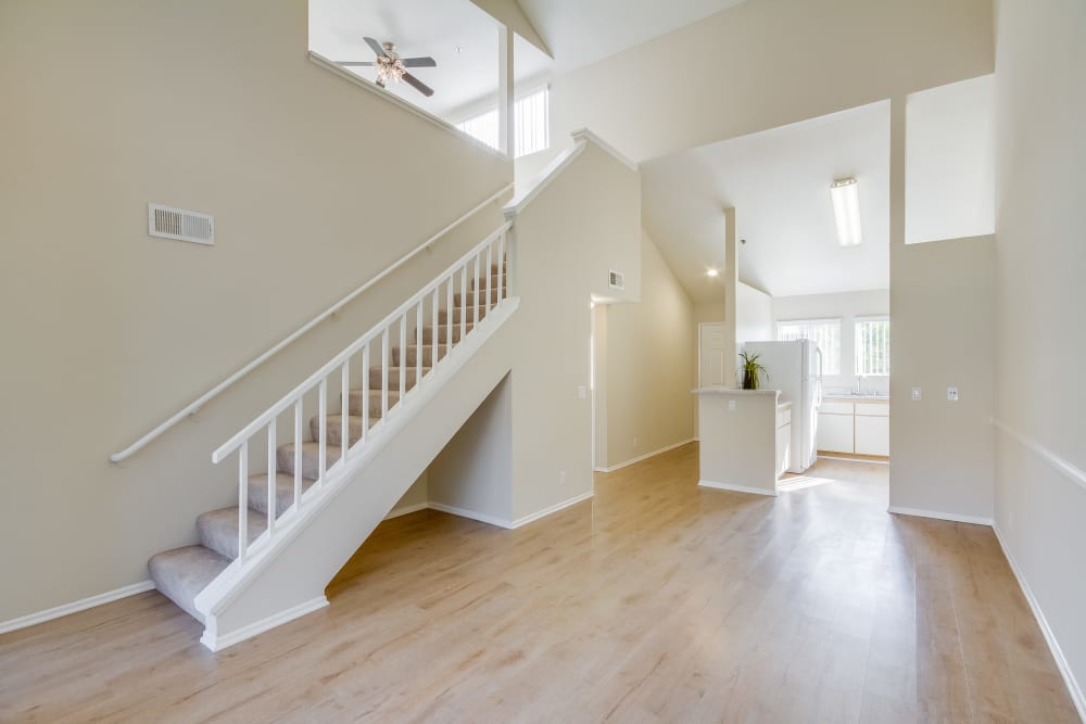 Floor plan living room at Emerald Ridge in Garden Grove, California