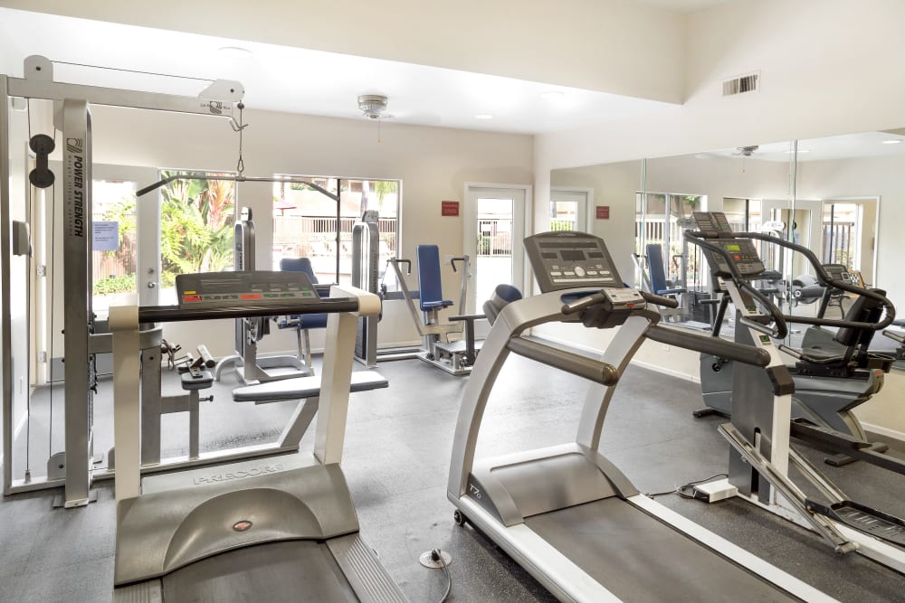 fitness center at Emerald Ridge in Garden Grove, California