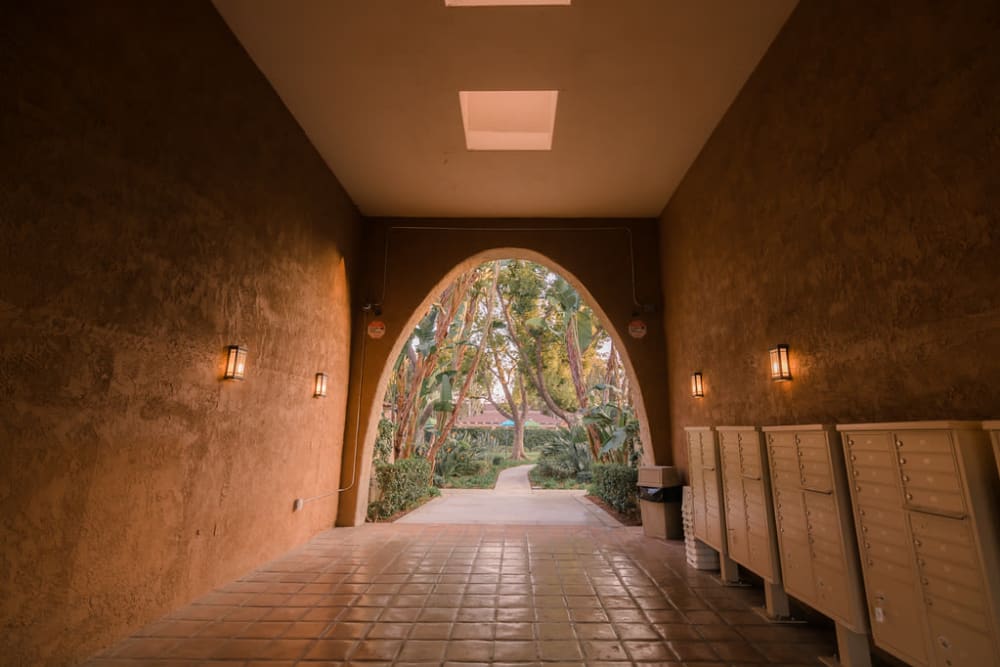 Mailboxes at Strada Apartments in Orange, California