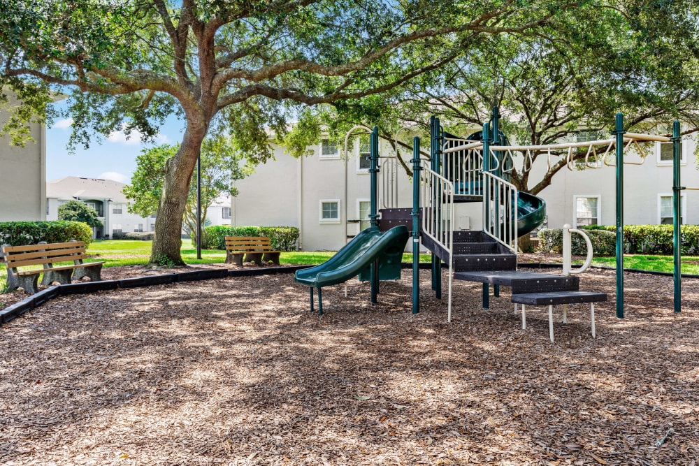 Onsite children's playground at Cape House in Jacksonville, Florida