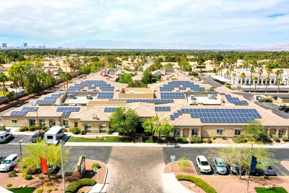 Aerial view of  Pacifica Senior Living Green Valley in Henderson, Nevada