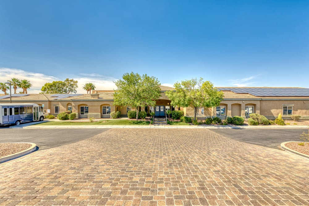 Wide angle shot of Pacifica Senior Living Green Valley in Henderson, Nevada