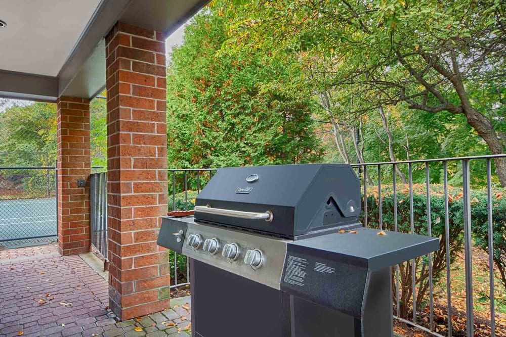 Gas barbeque grill at Eagle Rock Apartments at Swampscott in Swampscott, Massachusetts
