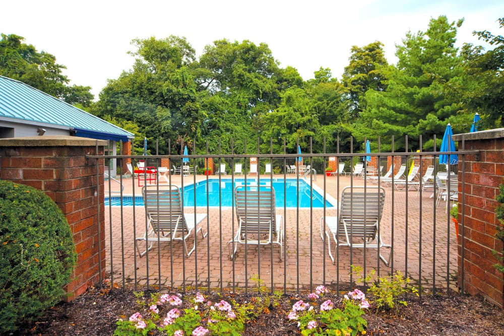 Gated swimming area at Eagle Rock Apartments at Swampscott in Swampscott, Massachusetts