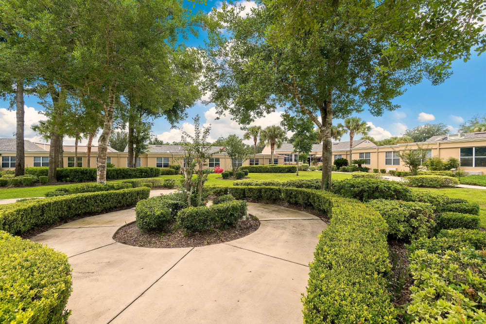Garden at our Senior Living Community in Ocala, Florida