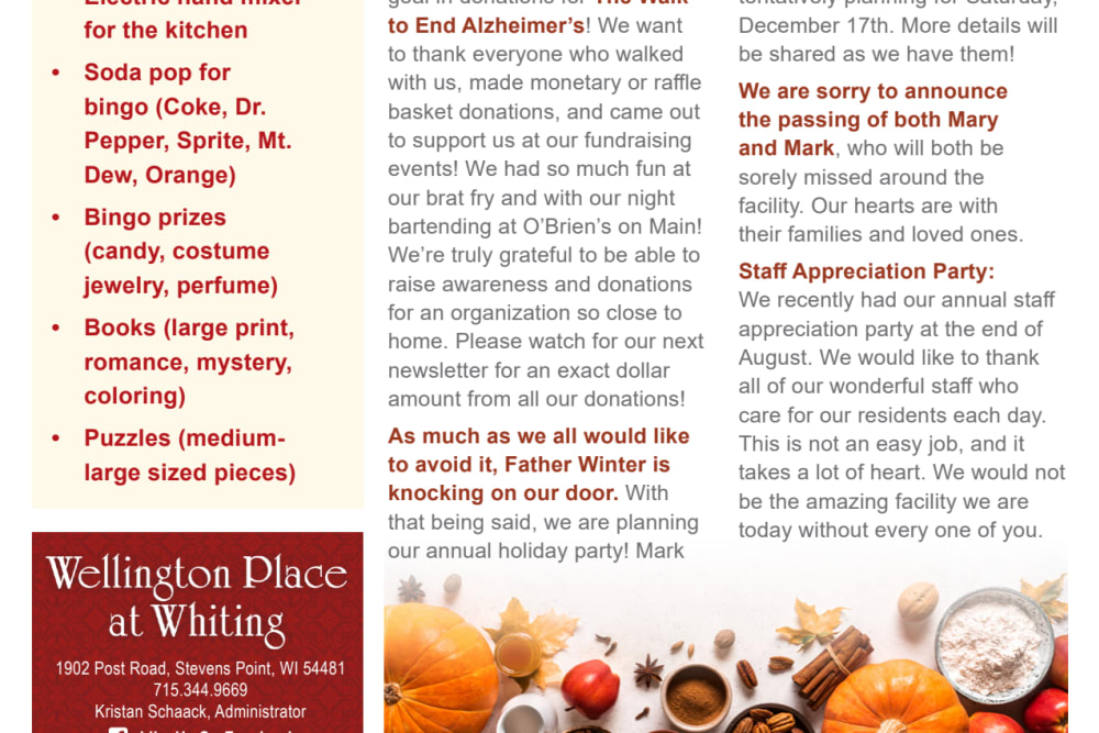 November 2022 Newsletter