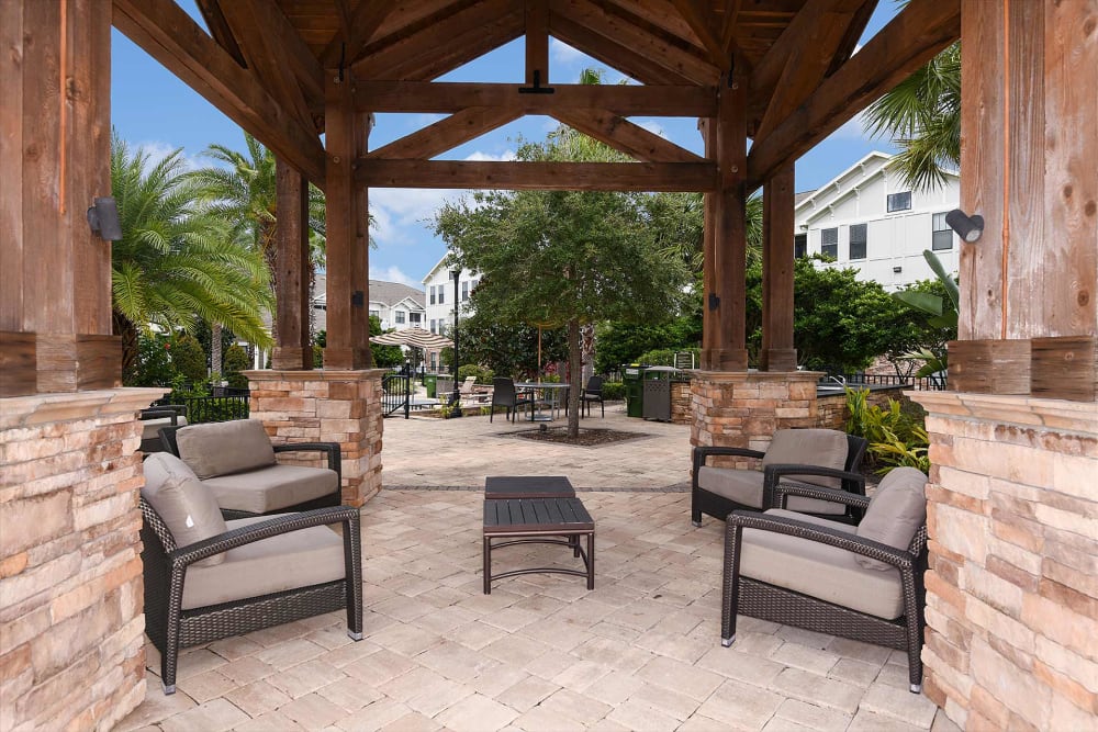 Outdoor lounge at Terraces at Town Center in Jacksonville, Florida