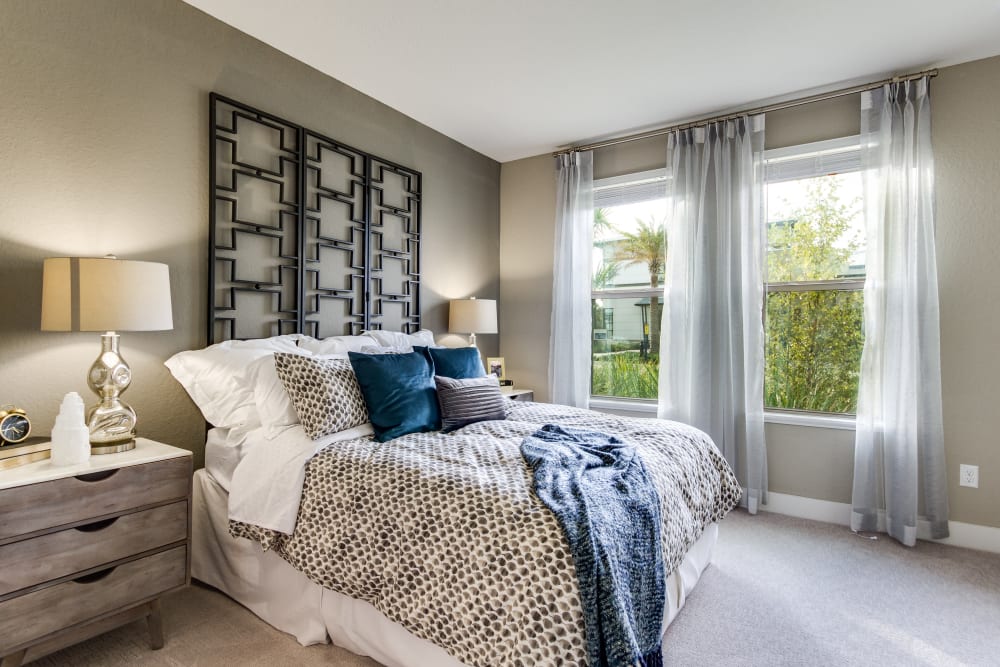 Bedroom with spacious closets at Steele Creek in Jacksonville, Florida