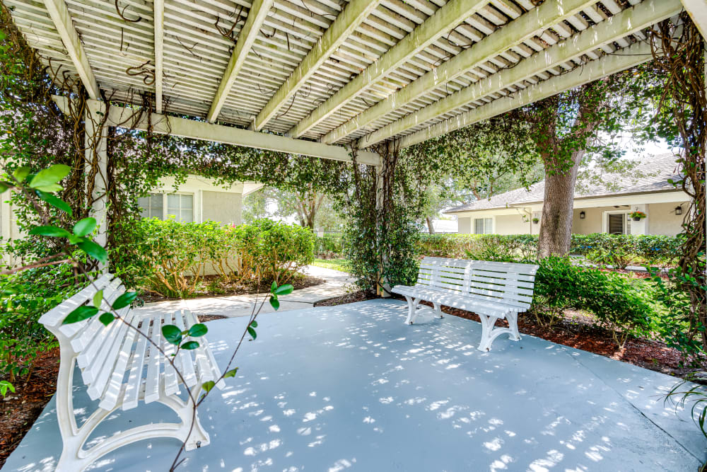 Greenacres, Florida Senior Living Community with a Patio