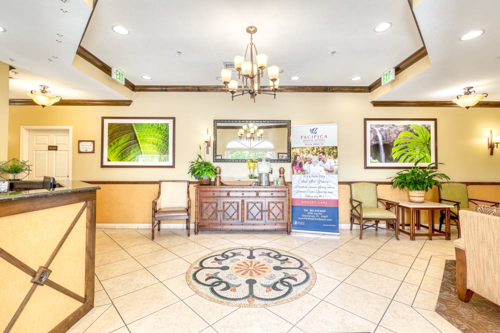 Pacifica Senior Living Palm Beach offers a Reception in Greenacres, Florida