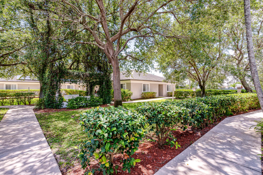 Garden at our Senior Living Community in Greenacres, Florida