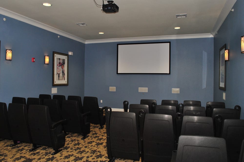 Theater room at Mariposa at Jason Avenue in Amarillo, Texas