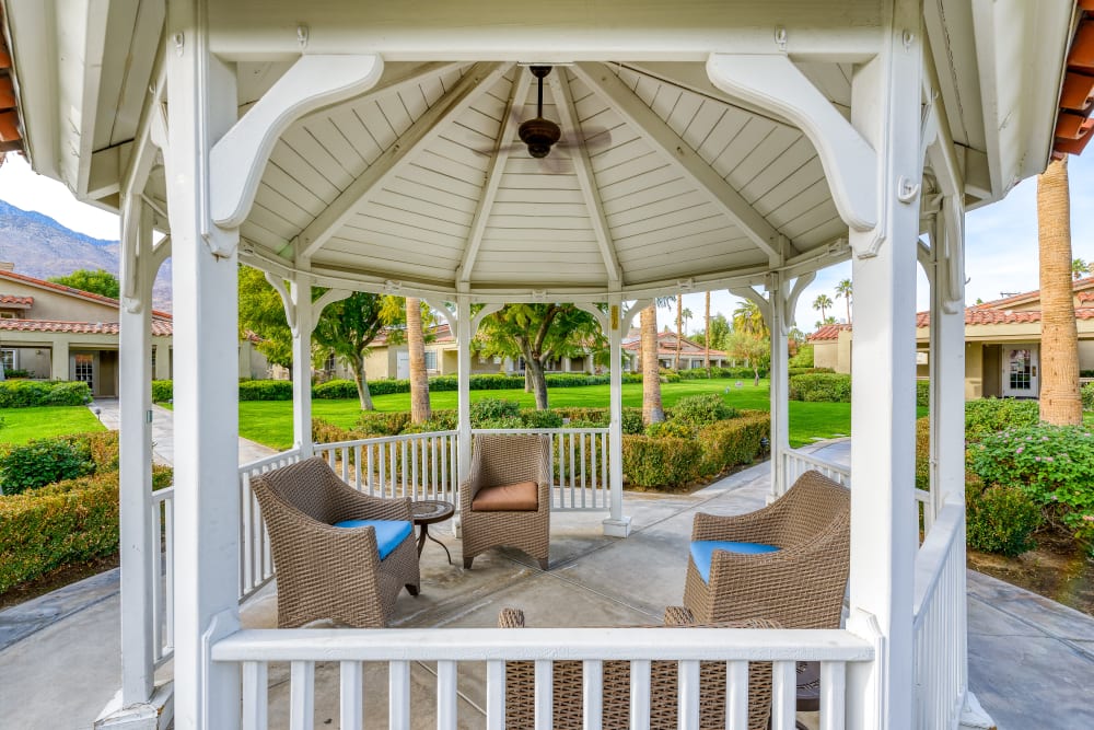 Garden at our Senior Living Community in Palm Springs, California