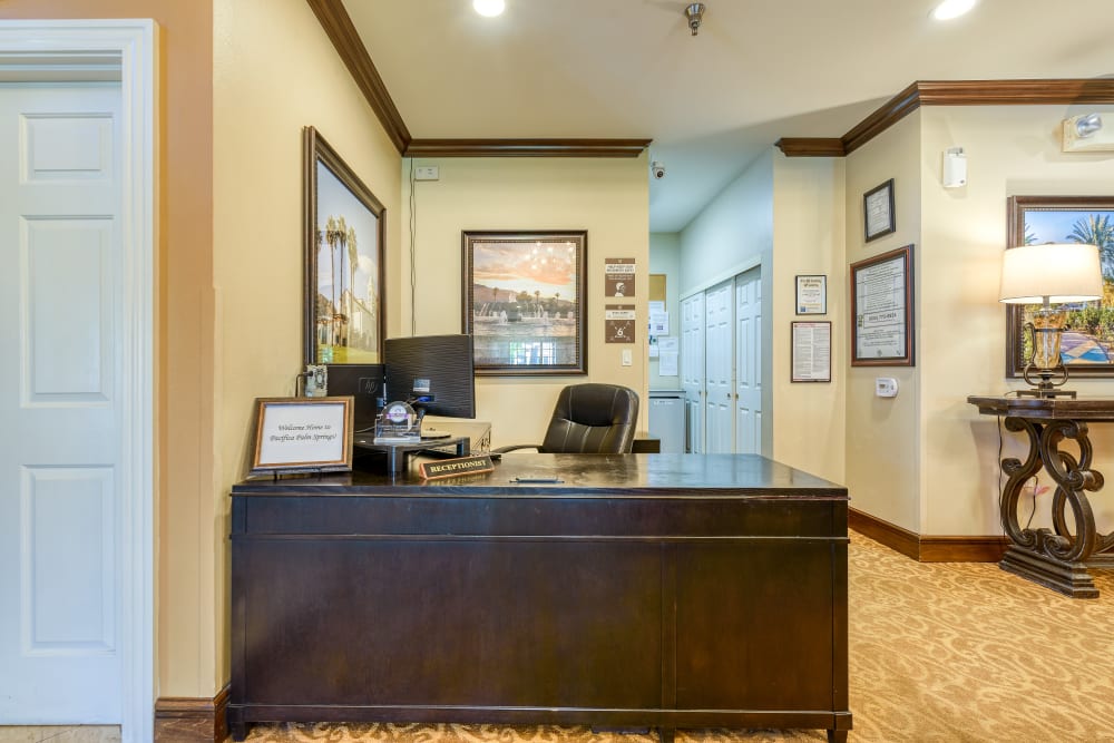 Reception at Pacifica Senior Living Palm Springs in Palm Springs, California