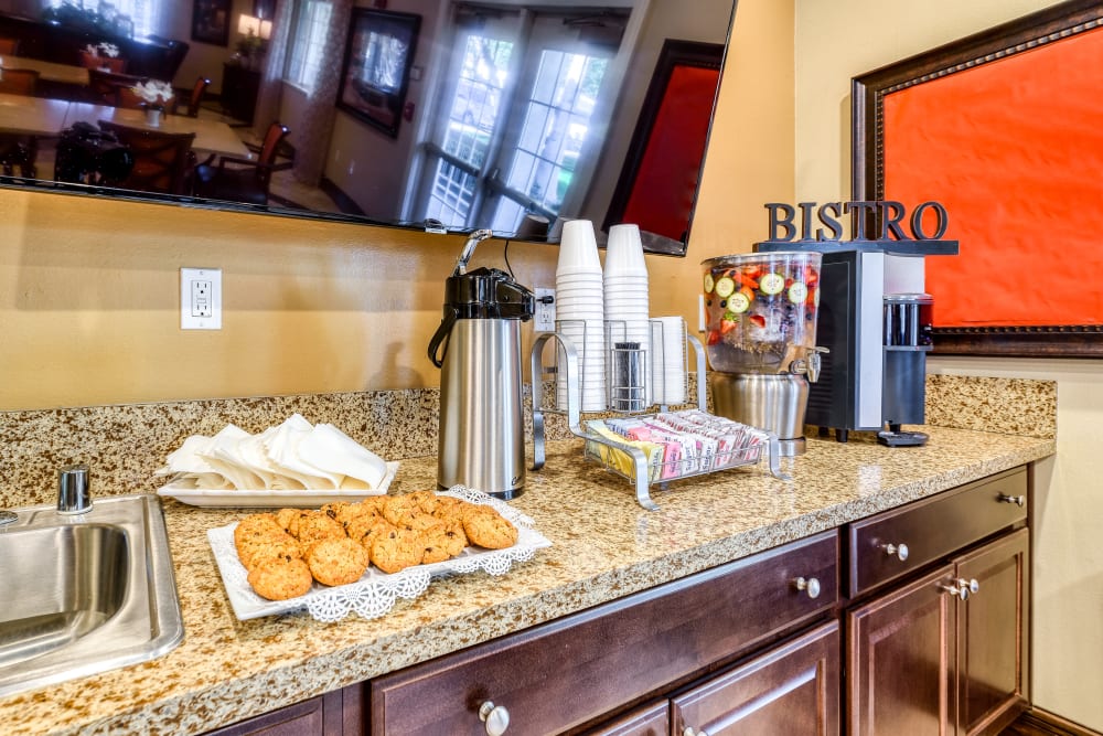 Kitchen at Pacifica Senior Living Palm Springs in Palm Springs, California