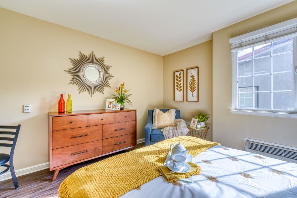 Resident Bedroom at Senior Living Community in Palm Springs, California