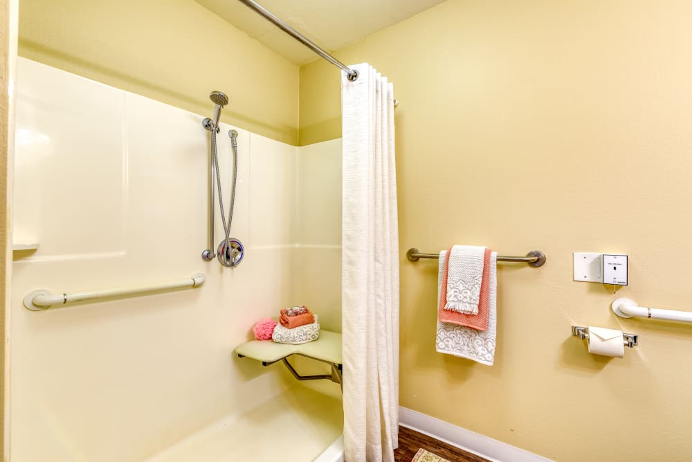 Bathroom at Senior Living Community in Palm Springs, California